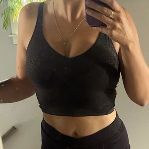 Lululemon Align Crop Tank - Code Embossed Black 10